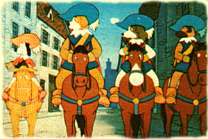 The Musketeers on horseback